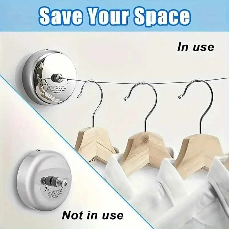 Dry-Ease™ - The Retractable Cloth Drying line - Stainless Steel|🔥FLAT 50% SAVING🔥